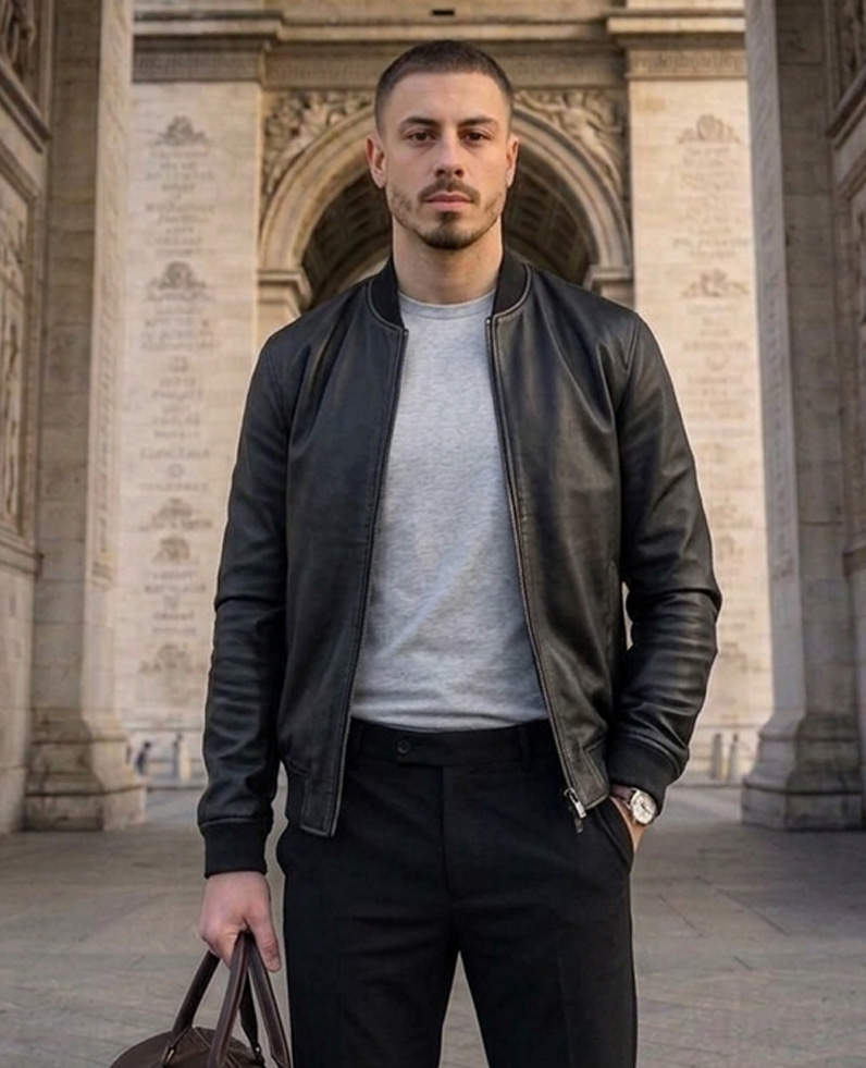 Jordan Cole at the Arc de Triomphe, Paris
